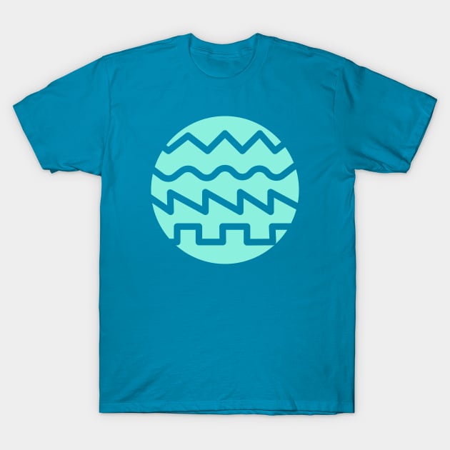 Synthesizer Waveforms T-Shirt by Mewzeek_T